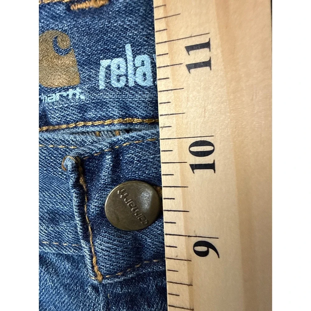 Carhartt Relaxed Straight Leg Jeans Mens‎ 31x30 Medium Wash Blue Denim B320-WTB